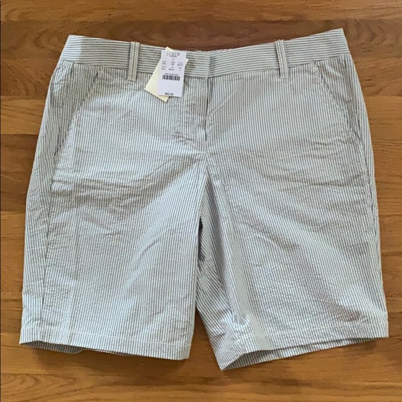 J. Crew Factory Pants - ⭐️ J Crew seersucker Bermuda shorts, size 6, NWT